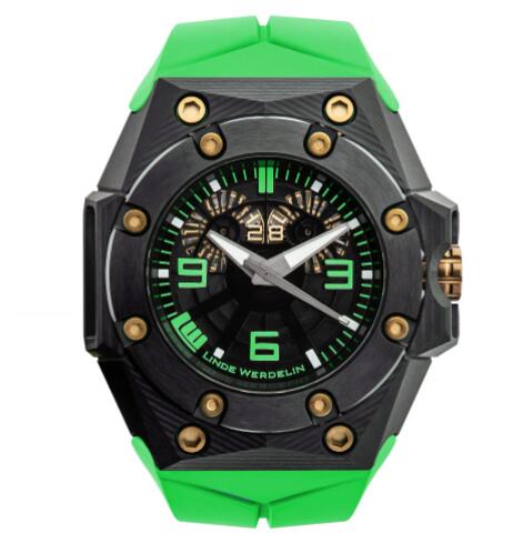 Linde Werdelin Replica OKTOPUS DOUBLE DATE 3DTP CARBON GREEN